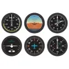 Set med 6 flygplan Avionics Instruments Coasters Flygplan Flying Gages Flygpanel Navigator Heminredning Pilot Gift 210817