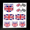 England flag design sticker on car /laptop/bicycle,hot doodle vinyl waterproof sticker,2 models available