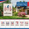 American Independence Day Unieke Party Decoration Flag Festival Double-Sided Courtyard Garden Banner