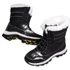 Dames laarzen sneeuw winter zwart rode dames laarsschoen bewaar warme kersttrainers sport sneakers maat 35-42 j6iw#