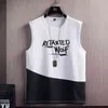 Gym Kleding Tank Top Mannen Bodybuilding Mouwloze Singlets Mode Workout Man Shirt Mesh Fitness Training Running Vest