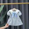 Gooporson, Vestidos infantiles de verano para niñas, moda coreana a cuadros, vestido de princesa de manga corta, Vestidos, disfraz bonito para niños pequeños 210715