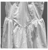 Strapless Effen Kleur Mouwloze Drie-Dimensionale borst Vorm Hoge Taille Mall Goth Dress Dames Zomer GX616 210421