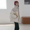 Yedinas Cappotto invernale da donna stile coreano Parka antivento giacche spesse cappotti moda femminile piumino Parka Mujer casual 210527