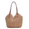 HBP Blue Hand-woven Women Shoulder Handbag Bohemian Summer Straw Beach Tote Bag Travel Shopper Weaving Shopping Bags218E