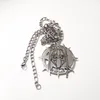 Large 2'' Tall Magik Ninja Charm Pendant Stainless Steel ICP Jewelry Curb chain necklace24 inch