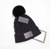 Kobiety Zima Pompon Czapka Czapka Z Ciepłym Polar Wykładana Gruba Gruba Slouchy Snow Knit Skull Ski Cap 4 Kolory