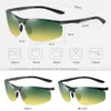 Okulary przeciwsłoneczne aluminiowe spolaryzowane Uv400 soczewki Dzień nocy okularów przeciwsłonecznych Mężczyzna sporty na zewnątrz dla mężczyzn