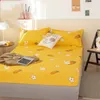 Bedspread Children's Room Cartoon Single Bed 1.2/1.5/1.8m Bed Sheet Summer Thin Section Mattress Cover Bedding Textile F0498 210420