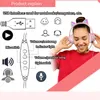 New product girl heart wired cat ear gaming headphones with micr sound card RGB luminous USB interface laptop headset