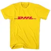 PUDO-XSXSummer 100% Cotton DHL T Shirts Letters Printed Yellow Short Sleeve Casual Mens O Neck Funny T-shirt 210629