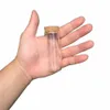 50 pcs 30x80mm 40ml bottle tube de vidro plano de vidro com rolhas vazias 40cc pequenos frascos de frascos recipientes