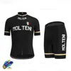 Raudax Men Black Cycling Jersey Zestaw krótkie rękawy Suit Szybkość Szybkie letnia sportowa odzież sportowa Hombre Racing Sets6140028