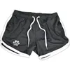 Running Shorts Grids Breathable Sports Men Quick-drying Bodybuilding Fitness Short Pants Summer Sweatpants Jogger Gym