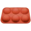 Newhalf Sphere Silicone Soap Moulds Bakeware Tårta Dekorera Verktyg Pudding Jelly Chocolate Fondant Mold Ball Biscuit Baking Moulds EWB6701