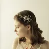 Headpieces MyFeivo Pearl Flower Bridal Headgear Błyszczące Dżetów Piękny Opaska Ślubna Akcesoria HQ1433