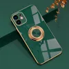 IPhone-hoesje 12Pro 11PROMAX Solid Color Electroplating Anti-Fall Protective Cover