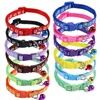 Cartoon-Hundekatzenhalsbänder mit Glocke, verstellbares Polyester-Schnallenhalsband, Heimtierbedarf, Zubehör