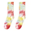 Vrouwen Mannen Kleurrijke Tie-Dye Cotton Socks Grappige Nieuwigheid Skateboard Harajuku Hiphop Soft Crew Sock Unisex