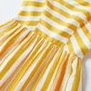 夏の家族マッチング服3  -  PCSセットスエイ縞模様のドレス+ボディスーツママとベビーガールE2011 210610
