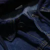 Giacche da uomo autunno inverno inverno con cappuccio vintage moda cucitura cucitura in denim giacca singolo petto slim fit casual uomo cardigan per maschio