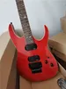 Factory Custom Red Body elektrische gitaar, palissander toets, zwarte hardware, bladinlay, leveren op maat gemaakte services