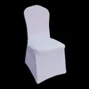 Black Polyester Spandex Wedding Chair Covers for Weddings Banquet Hotel Decoration Supplies Wholesale Prices