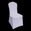 Black poliester Spandex Wedding Chair Covery na wesela bankietowe dekoracje hotelowe Ceny hurtowe