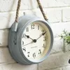 Metal,Wall Clock,Home Decoration,With Hanging Rope,Timepiece Living Room Decor,41*22*7cm Size,Modern Europe Style,Battery Power 210724