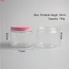 20 x 180 ml vider les bocaux en PET clair couvercles en aluminium 6 oz récipient cosmétique en plastique transparent avec des produits scellés