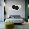Vägglampa Aluminium LED Living Room Decoration Light Home Loft Trair Rundlampor för säng AC90-285V MR-01