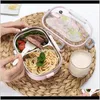 Boxes Kitchen Storage Housekeeping Organization Home & Garden Drop Delivery 2021 Meyjig Portable Japanese Lunch With Compartments Tableware 3