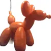 Modelo de cachorro balão inflável laranja gigante de PVC por atacado com ventilador para decoração e publicidade de parque