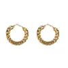 Trendy Big Alloy Hoop Earrings for women 2021 Gold Circle Round Metal Hoop Eearring Fashion Jewelry