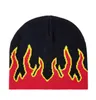 21 22 Flame Beanie Cappelli invernali caldi per uomini donne signore guardano il berretto da cranio Docker cranio a maglia Hip Hop Autumn Acrylic Casual Skullies Out18889622