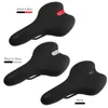 Bike Saddles Saddle Silicone Cushion PU Leather Surface Silica Filled Gel Comfortable Cycling Seat Shockproof MTB Bicycle Accessories
