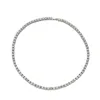 5mm alloy diamond tennis chain hip hop jewelry single row chain8342669