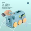 Novelty Items Electric Automatic Delivery Dominoes Robot Educational Toys Train Building Blocks Rocket Lighting For Children Kid
