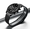 Crrju повседневная сетка пояса мода хронографа кварцевые золотые часы лучшие бренд роскошный водонепроницаемый дата часов Relogio Masculino 210517