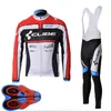 Printemps Automne CUBE Team Hommes Cyclisme Jersey Ensemble Chemises À Manches Longues Et Pantalon Costume VTT Tenues De Vélo De Course Uniforme De Vélo En Plein Air S304u