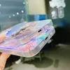 Bling laser colorido de mármore de mármore tpu mole