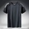 KB Snabbtork Sport T Shirt Män 2021 Korta ärmar Sommar Casual Bomull Plus Asiatisk Storlek M-5XL 6XL 7XL Top Tees Gym Tshirt Kläder H1218