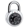 Hardened Steel Shackle Dial Combination Luggage Locker Lock Security Padlock for Tool Boxes Wardrobe Anti-Theft BY1734