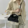 Shoulder Bags Chic Small Elegant White Women Brand Designer Solid Color Handbag Fashion Triangle Thick Chain Satchels Hobo Totes