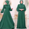 Etniska kläder abaya dubai muslimska hijab klänning för kvinnor kalkon islam chiffon eid fest klänningar marocko robe femme kaftan djellaba