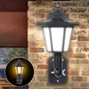 Énergie Solaire LED Chemin De Lumière Mur Paysage Montage Extérieur Jardin Clôture Lampe Lumières - Blanc Chaud