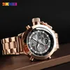 Skmei Dual Time Cyfrowe zegarki dla Męskie Chrono Sports Mężczyźni Zegarek na rękę Stal ze stali nierdzewnej Big Dial Clock Reloj Hombre 1515 q0524