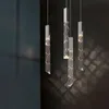 Lâmpadas pendentes modernas luzes de cristal ledes de luxo hanglamp para sala de estar escada quarto el shop luminárias personalizáveis ​​luminárias