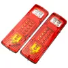 2 SZTUK 12 V 19 LED Car Trailer Truck Tylne Światła tylne Zatrzymaj hamulec Turn Signal Light Wskaźnik Lampa Taillight Caravans Autobus RV Camper