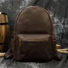 Designer-Herrenrucksack, großer Rucksack aus Leder, Reisetasche